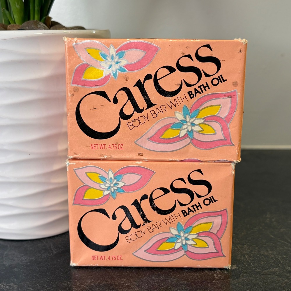 70/80s Caress Body Bar Bath Oil Full Size 4.75 oz Bar Soap Original SEALED